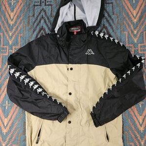 Kappa Men's Black and Tan Jacket.#1332